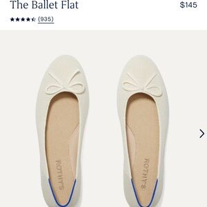 Rothy’s ballet flat in gardenia size 6.5